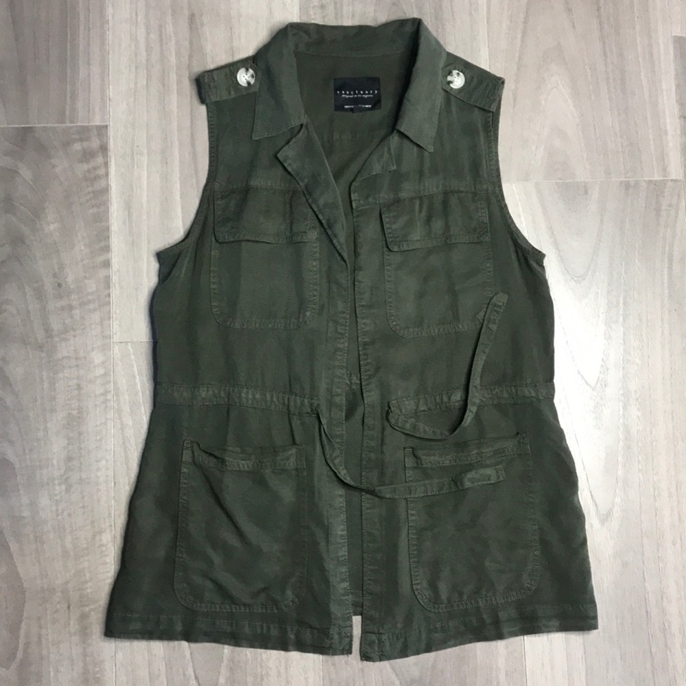 Sanctuary Heritage Military Hunter Green Army Vest